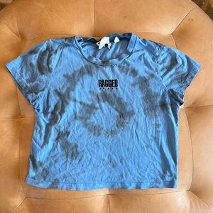 Ragged Tye Dye Cropped Tee - Xl